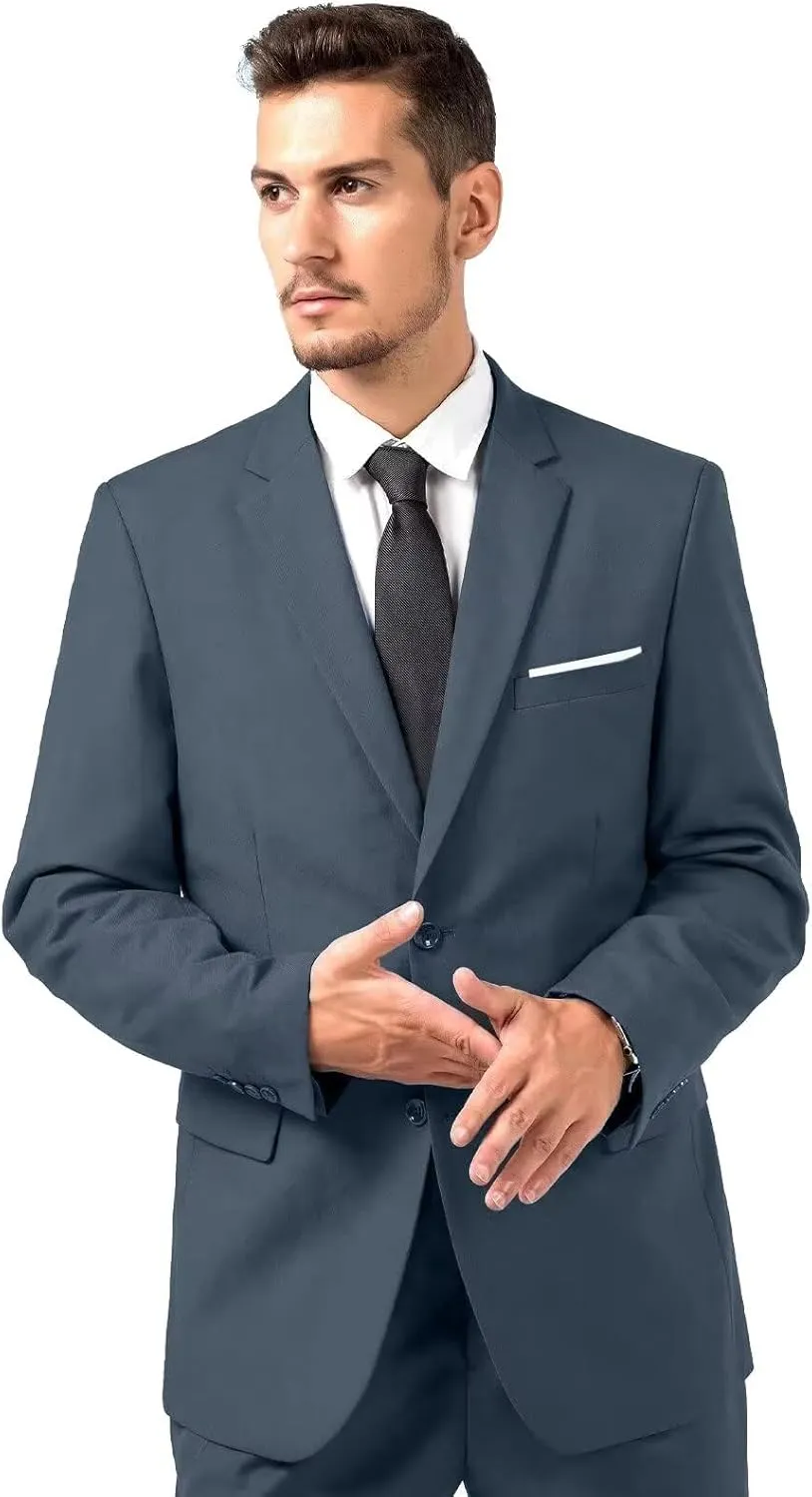 Mens Blazer Sports Coat Slim Fit 2 Button Solid Men's Casual Suit Blazer Jackets