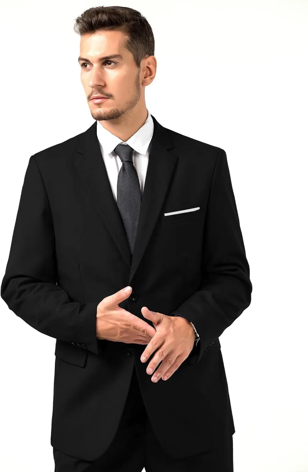 Mens Blazer Sports Coat Slim Fit 2 Button Solid Men's Casual Suit Blazer Jackets