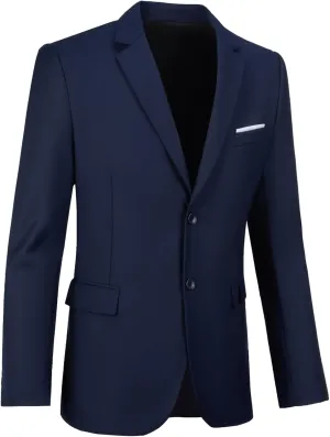 Mens Blazer Sports Coat Slim Fit 2 Button Solid Men's Casual Suit Blazer Jackets