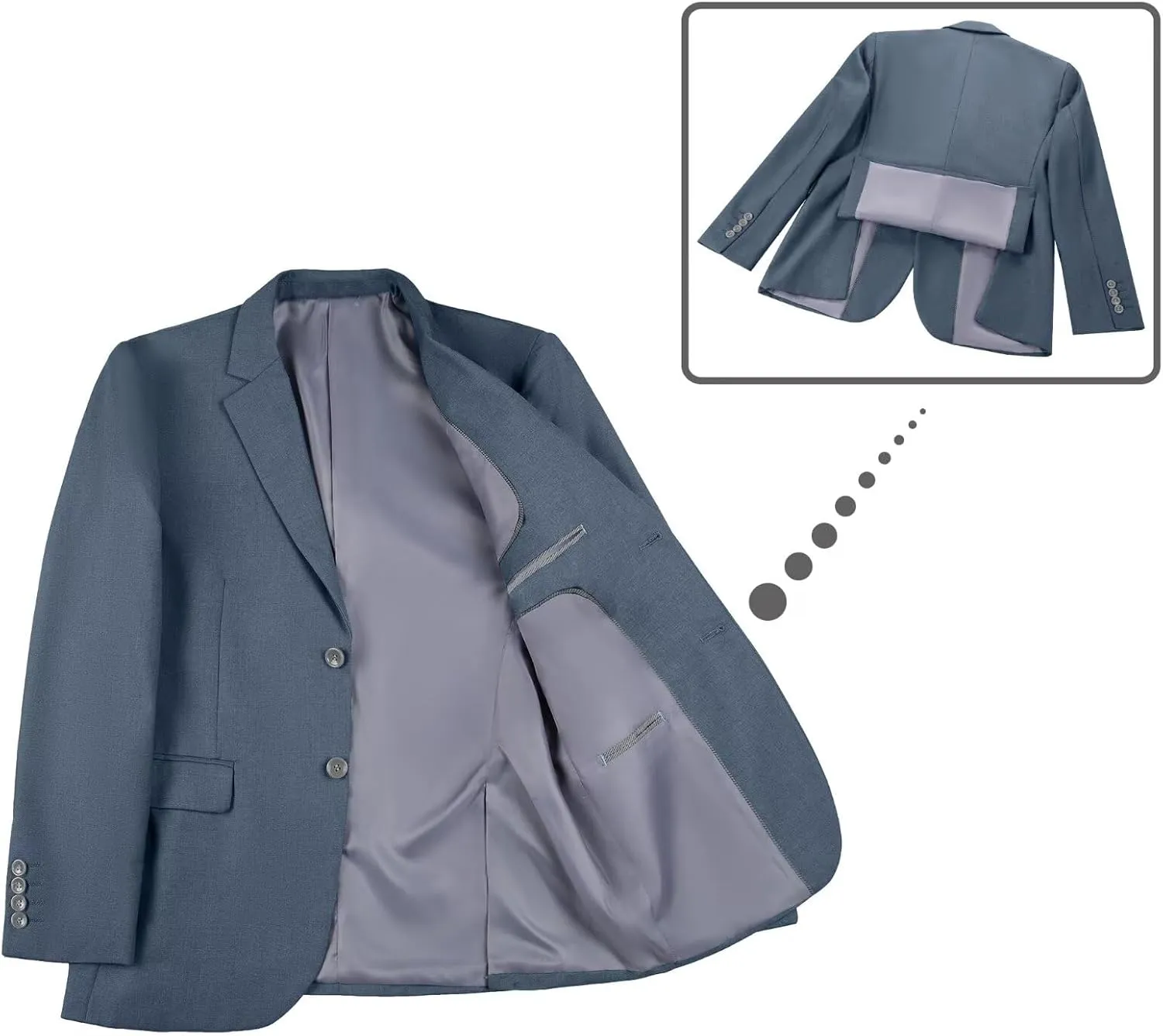 Mens Blazer Sports Coat Slim Fit 2 Button Solid Men's Casual Suit Blazer Jackets