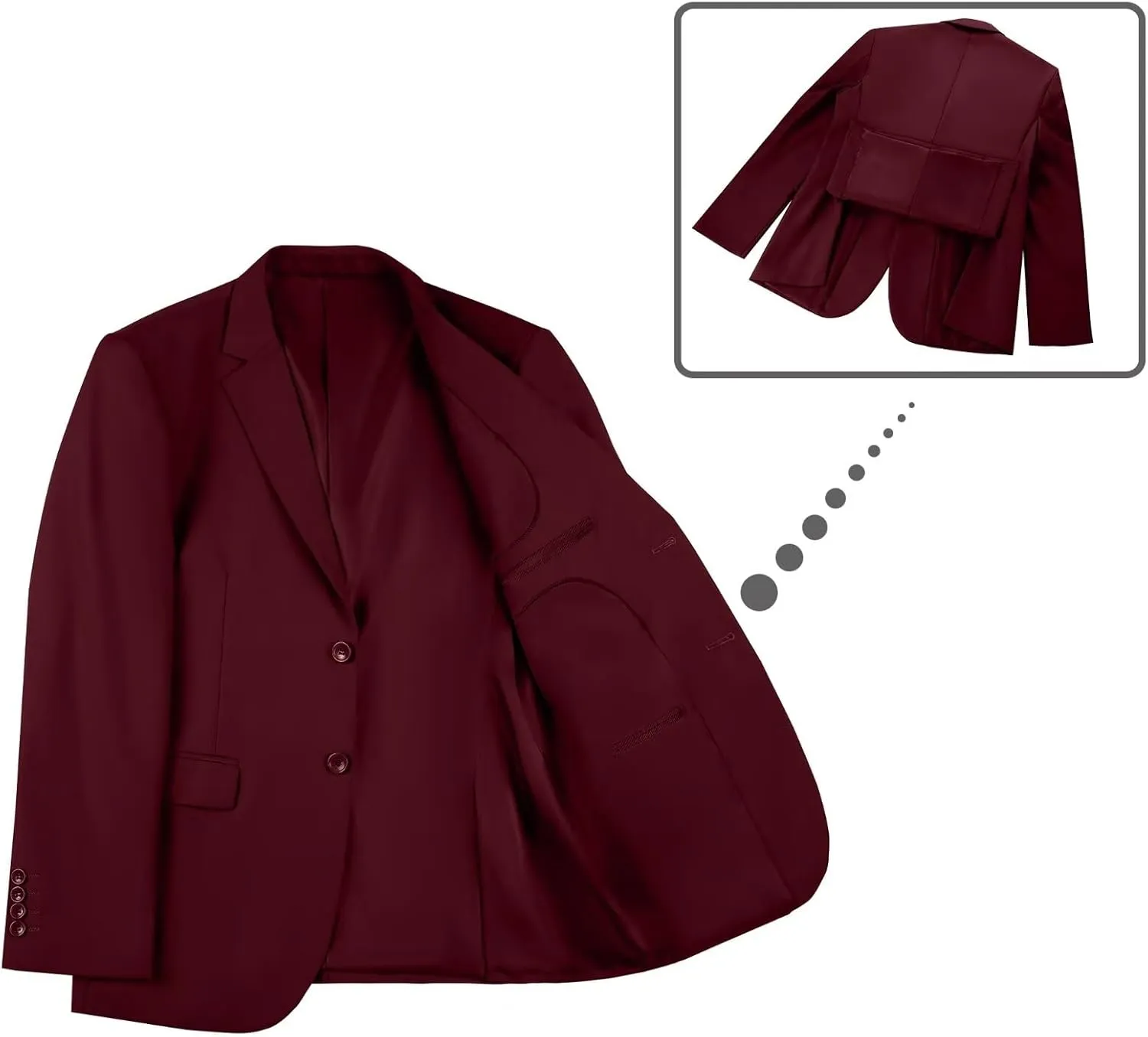 Mens Blazer Sports Coat Slim Fit 2 Button Solid Men's Casual Suit Blazer Jackets