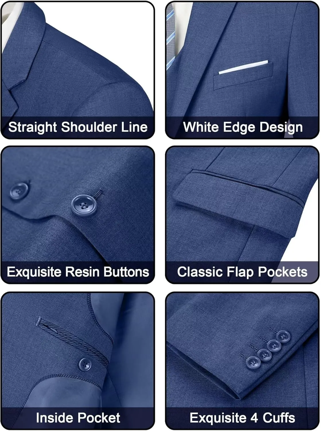 Mens Blazer Sports Coat Slim Fit 2 Button Solid Men's Casual Suit Blazer Jackets