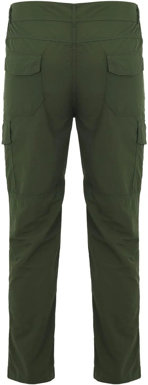 Men's Camo Cargo Pants Trousers Hiking Pants 8 Pocket Plain Comfort Breathable Outdoor Daily Work Pants for Hiking