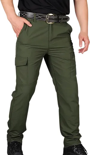 Men's Camo Cargo Pants Trousers Hiking Pants 8 Pocket Plain Comfort Breathable Outdoor Daily Work Pants for Hiking