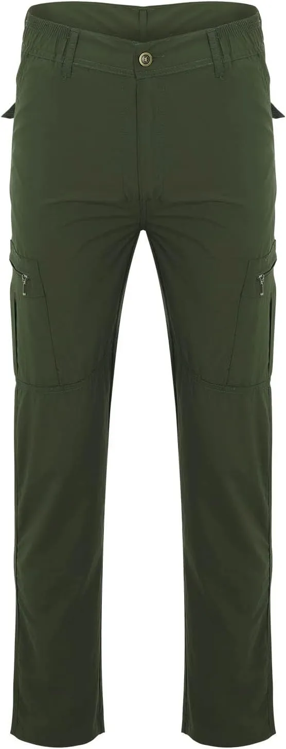 Men's Camo Cargo Pants Trousers Hiking Pants 8 Pocket Plain Comfort Breathable Outdoor Daily Work Pants for Hiking