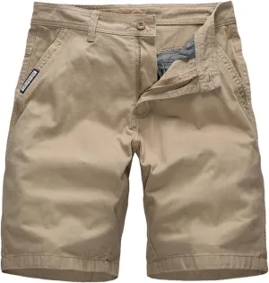 Men's Cargo Shorts Classic Casual Relaxed Fit Shorts Below Knee Length Multi Pocket 3/4 Capri Pants