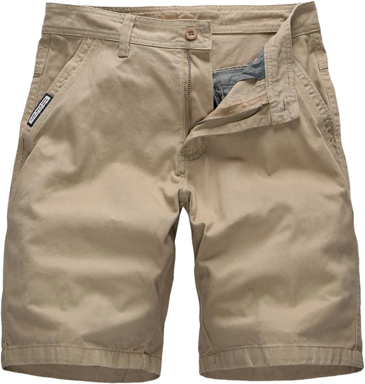 Men's Cargo Shorts Classic Casual Relaxed Fit Shorts Below Knee Length Multi Pocket 3/4 Capri Pants
