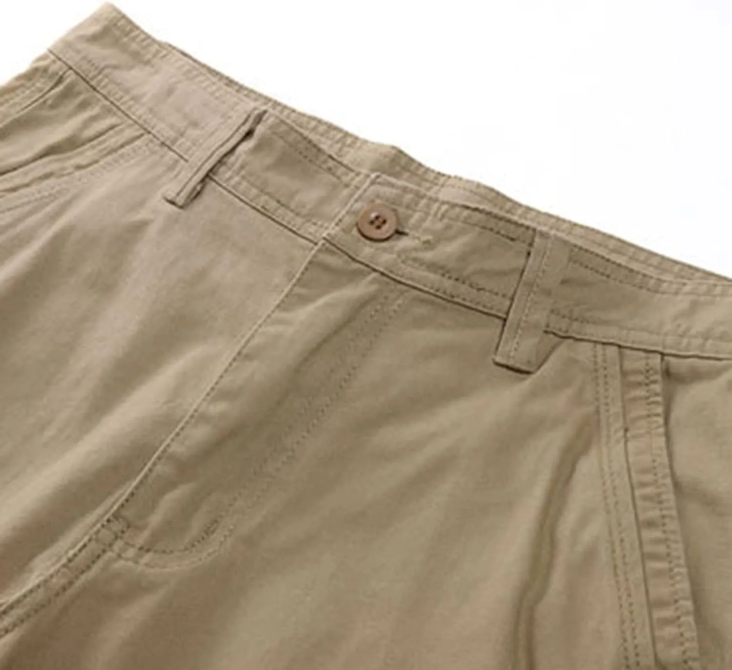 Men's Cargo Shorts Classic Casual Relaxed Fit Shorts Below Knee Length Multi Pocket 3/4 Capri Pants