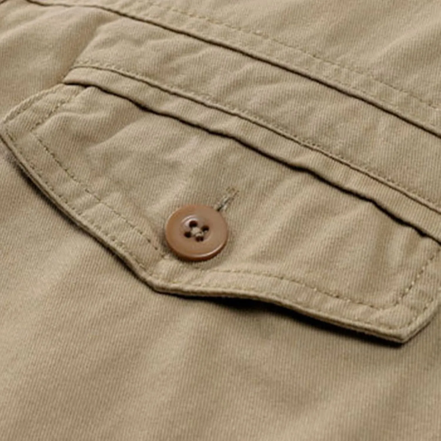 Men's Cargo Shorts Classic Casual Relaxed Fit Shorts Below Knee Length Multi Pocket 3/4 Capri Pants