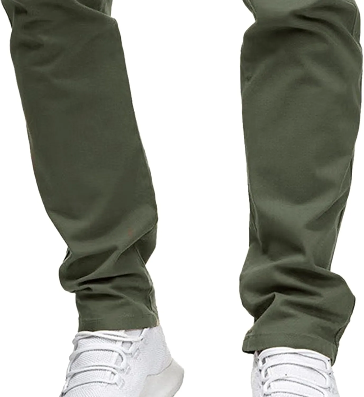 Men's Chinos Casual Dress Pants Skinny Fit Stretch Work Slack Classic Straight Fashion Cargo Trousers