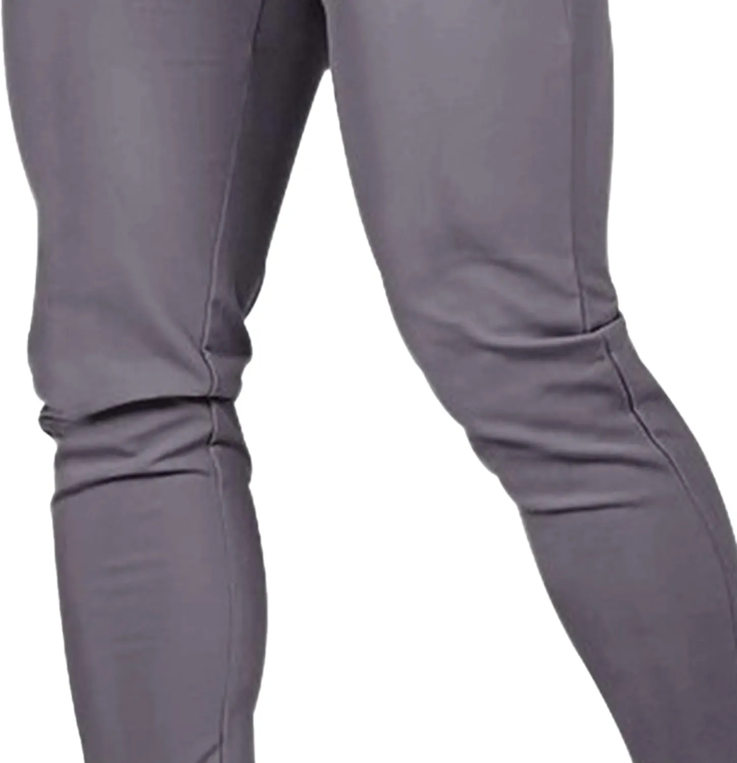 Men's Chinos Slim Fit Pants Stretch Skinny Tapered Dress Slack Comfort Casual Solid Workout Trousers