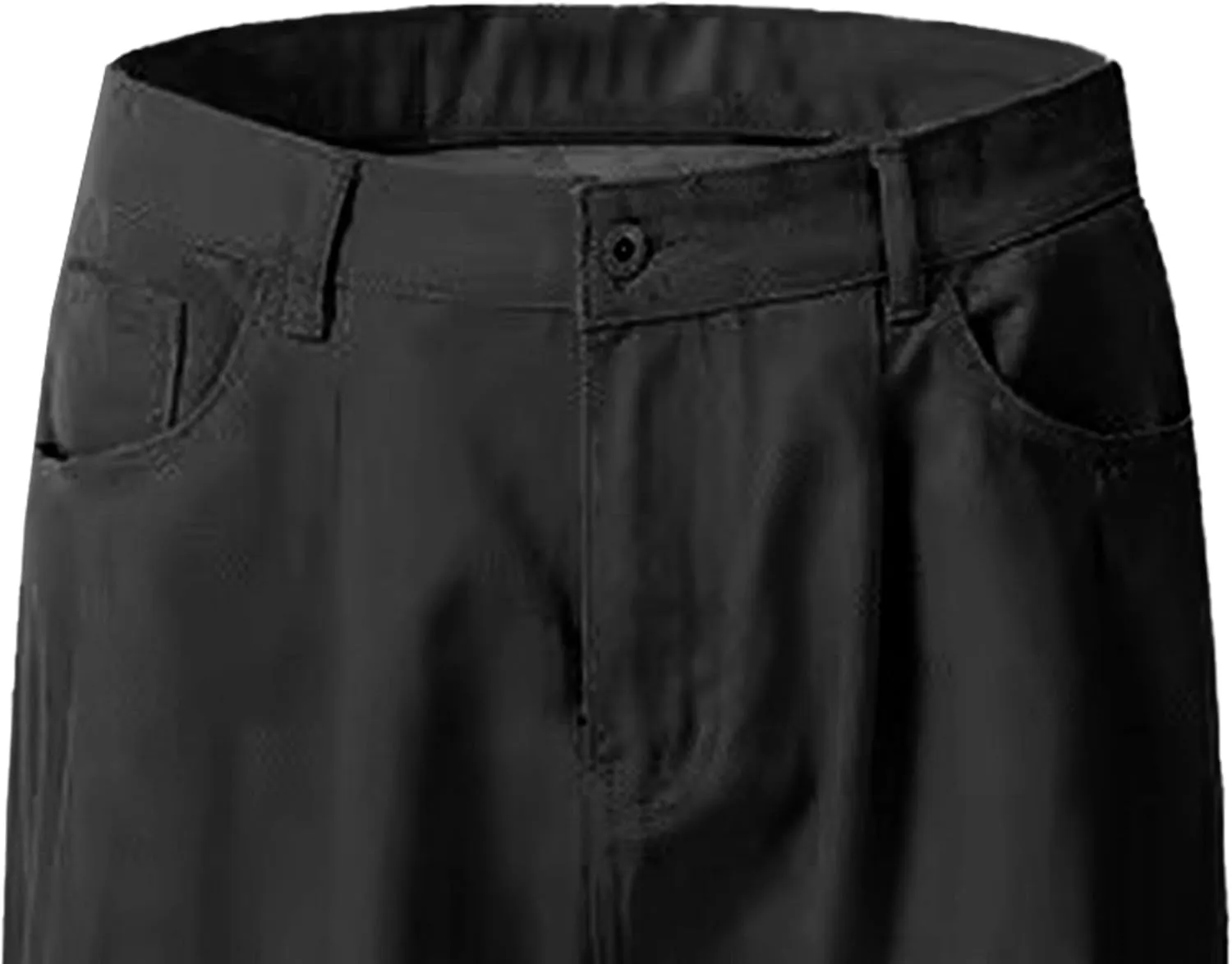 Men's Chinos Wide Leg Pants Classic Stretch Skinny Tapered Dress Slack Comfort Casual Solid Trousers