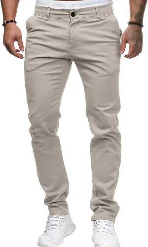 Men's Classic Lightweight Chino Pants Flat Front Comfort Stretch Solid Pant Casual Basic Straight Fit Trousers