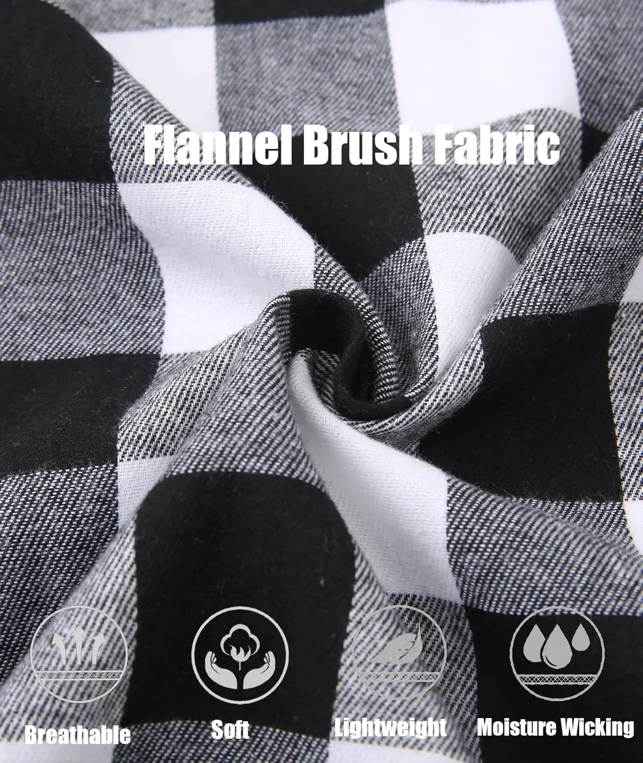 Mens Flannel Shirts Long Sleeve, Flannel Hoodie for Men Casual Button Down Shirt Jacket Plaid Work Shirts