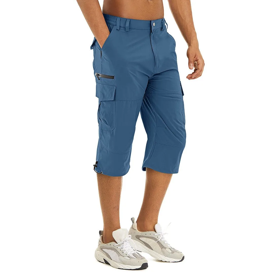 Men's Hiking Shorts 3/4 Quick-Dry Cargo Shorts