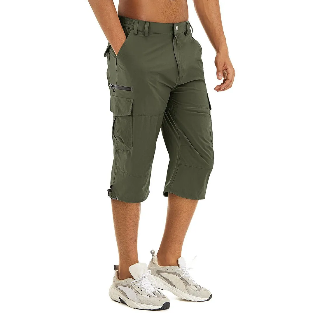 Men's Hiking Shorts 3/4 Quick-Dry Cargo Shorts