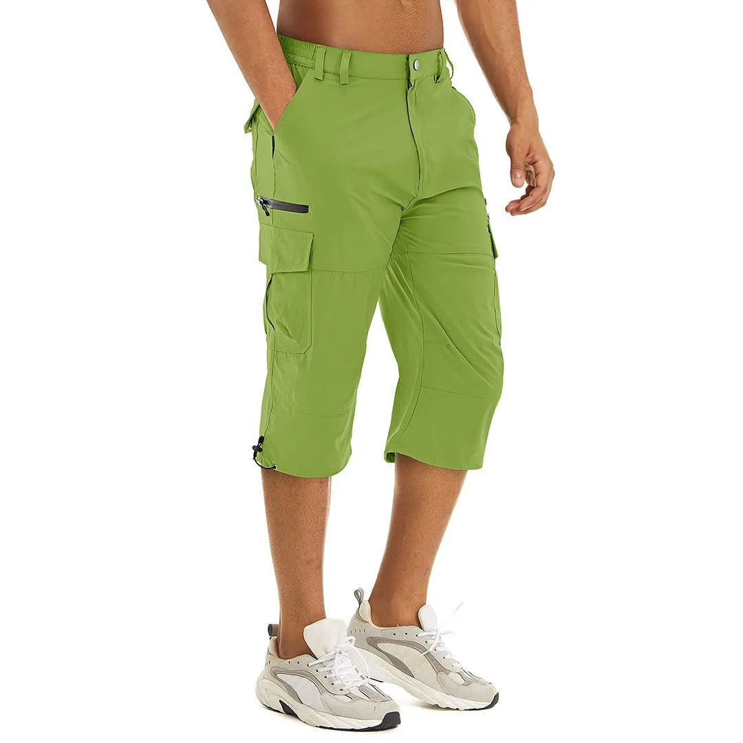 Men's Hiking Shorts 3/4 Quick-Dry Cargo Shorts