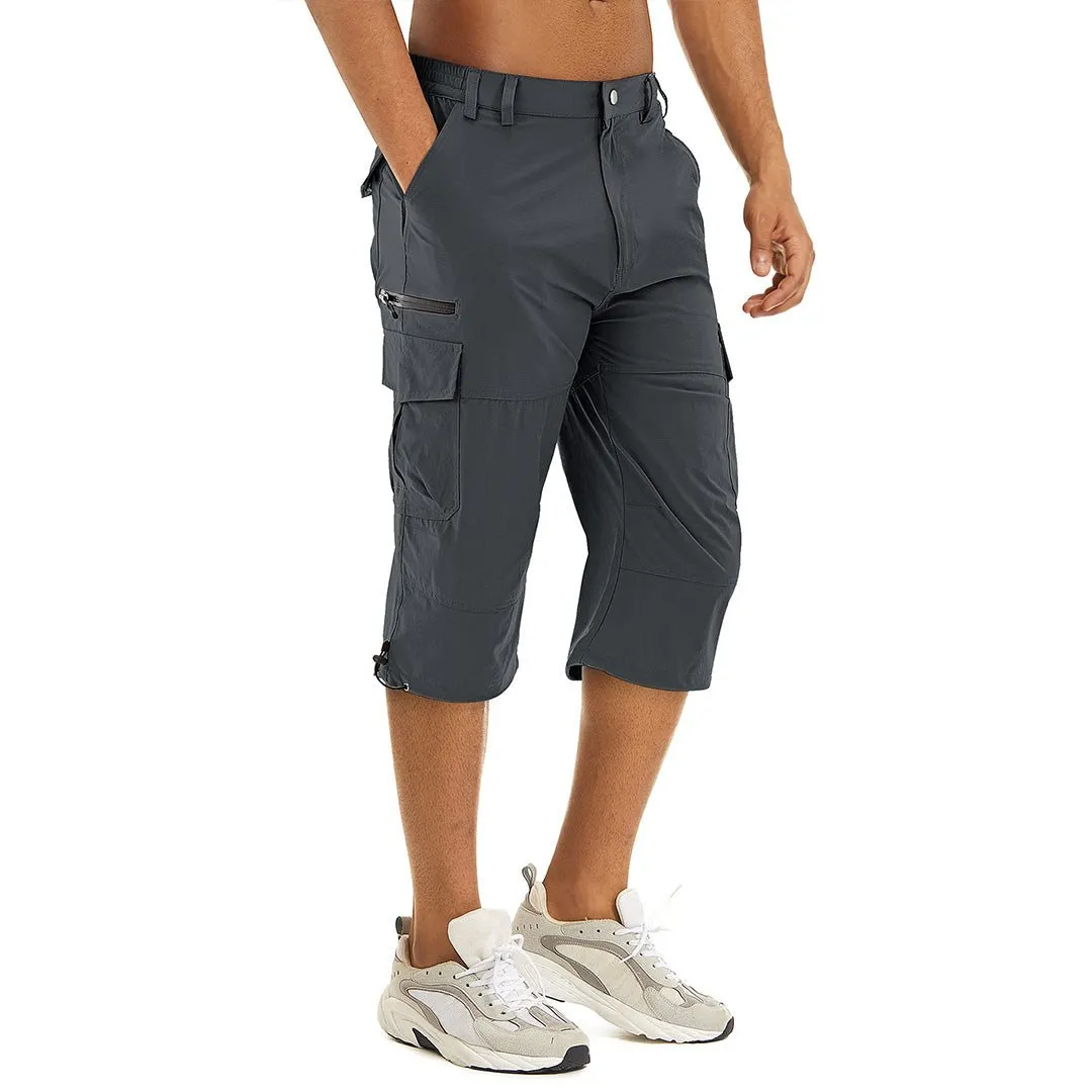 Men's Hiking Shorts 3/4 Quick-Dry Cargo Shorts