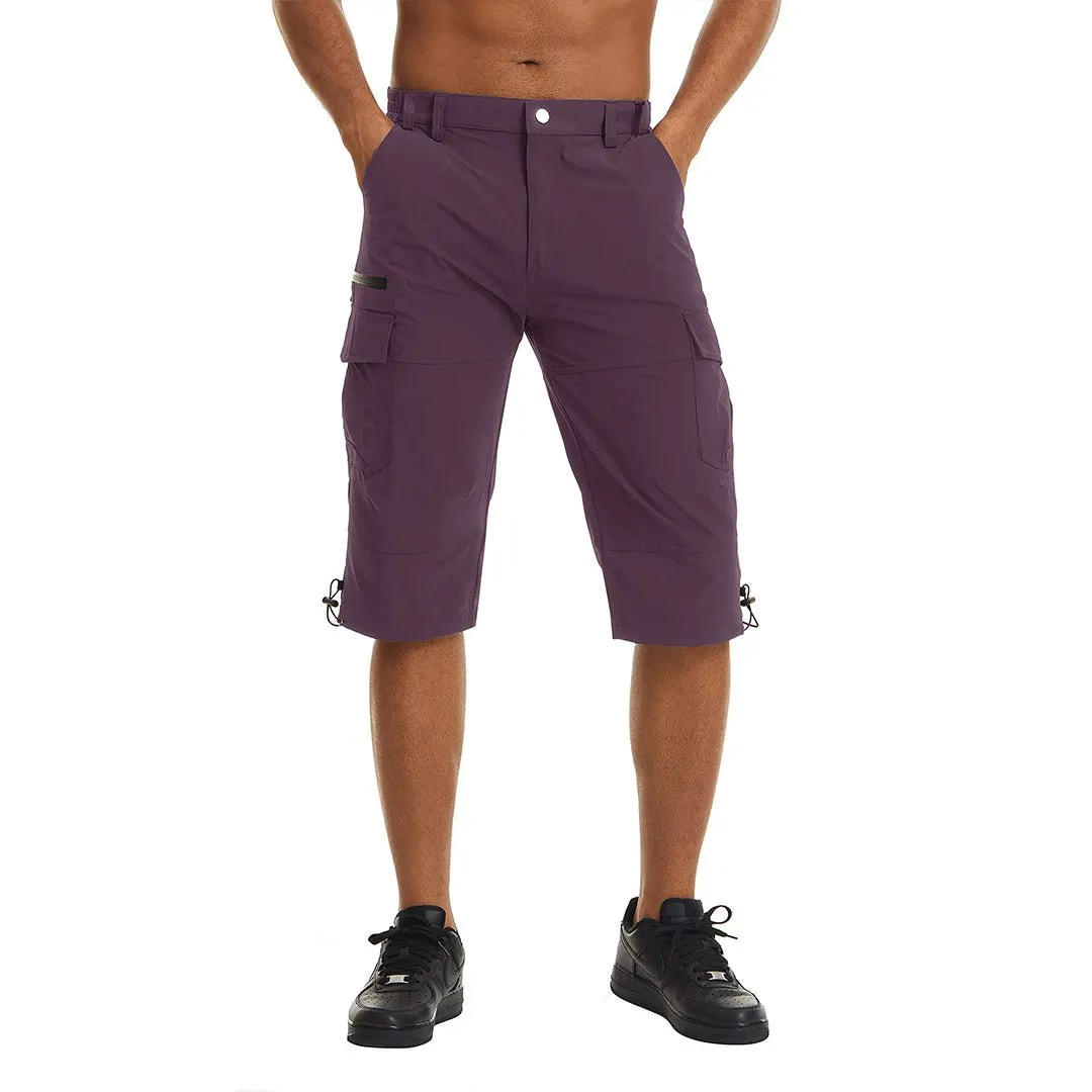 Men's Hiking Shorts 3/4 Quick-Dry Cargo Shorts