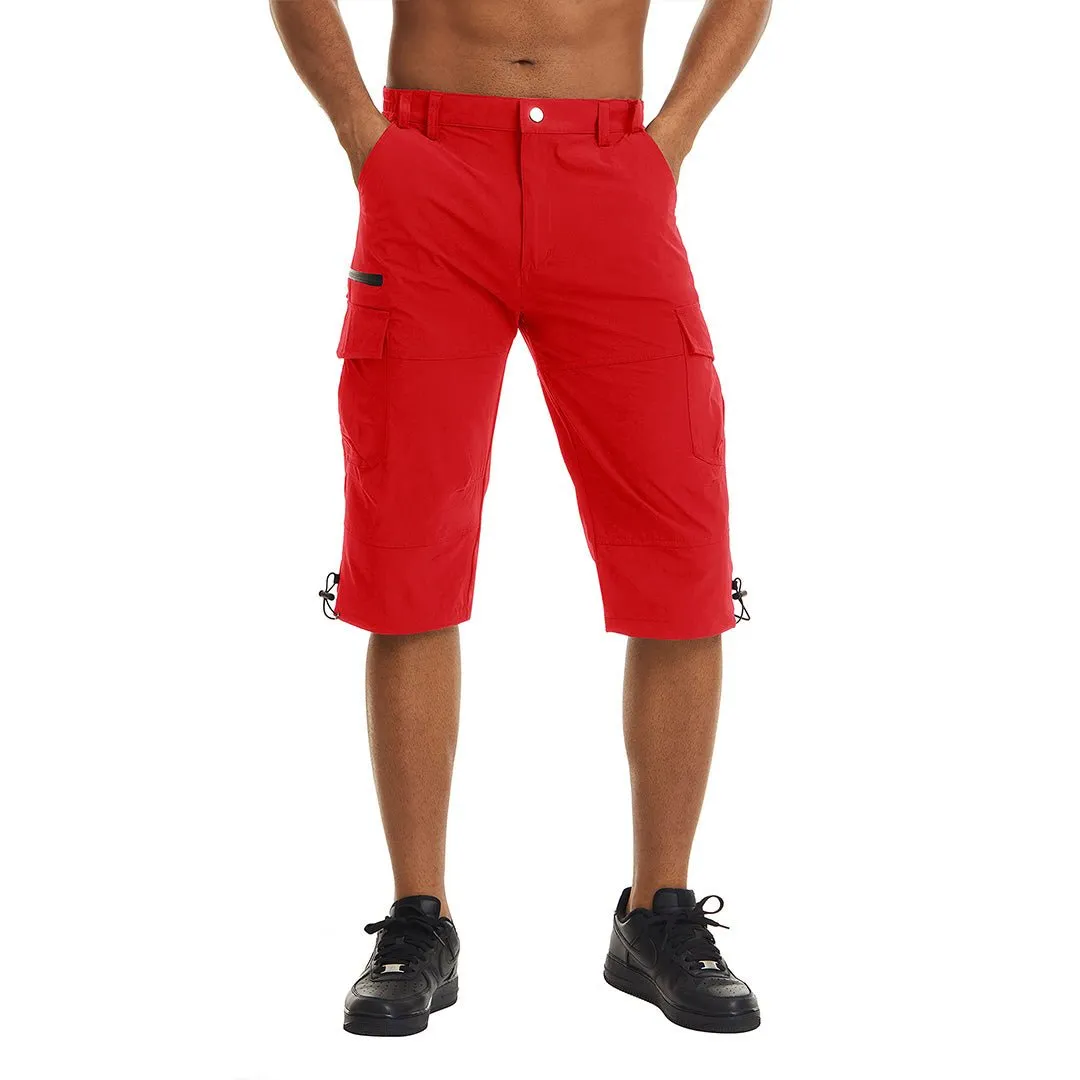 Men's Hiking Shorts 3/4 Quick-Dry Cargo Shorts
