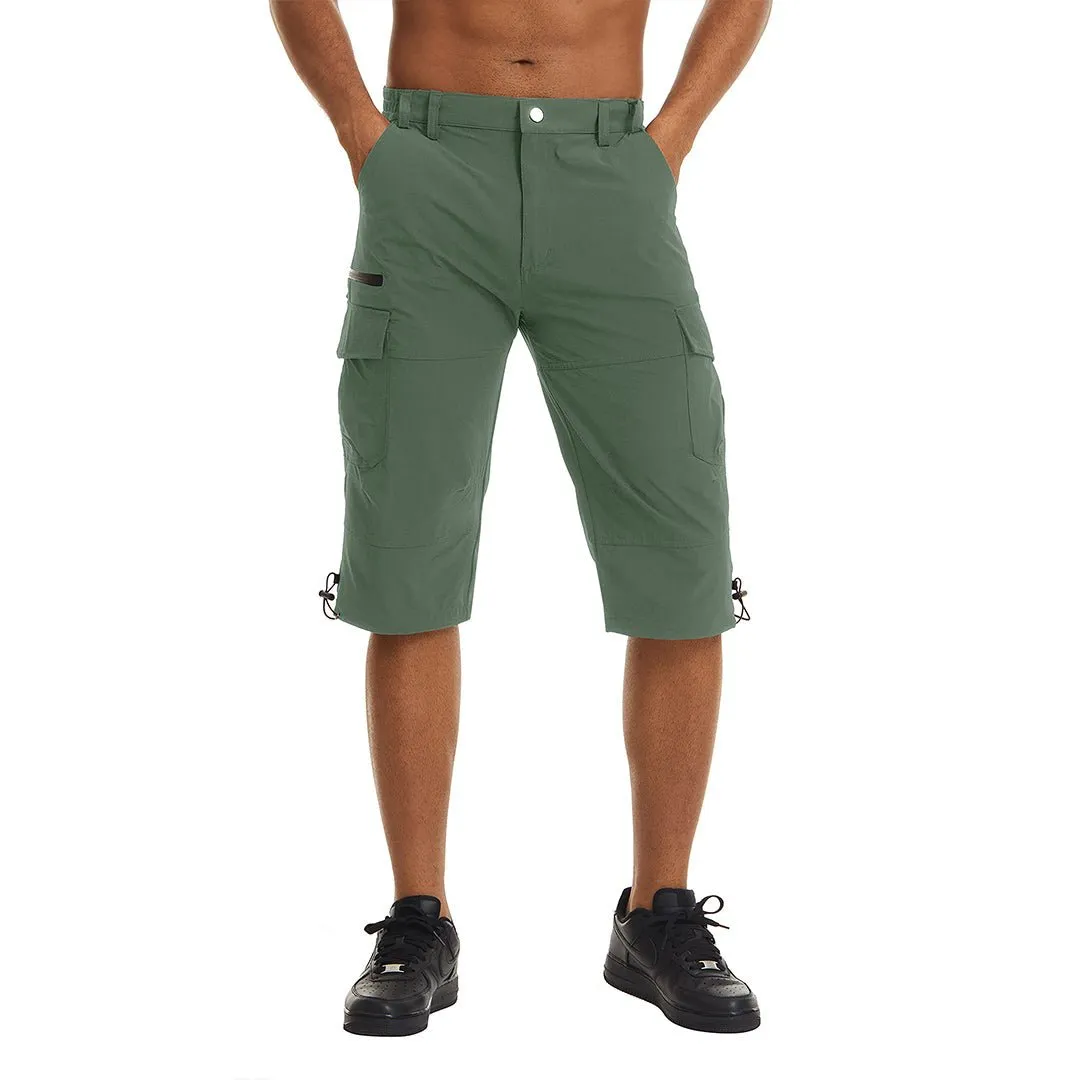 Men's Hiking Shorts 3/4 Quick-Dry Cargo Shorts