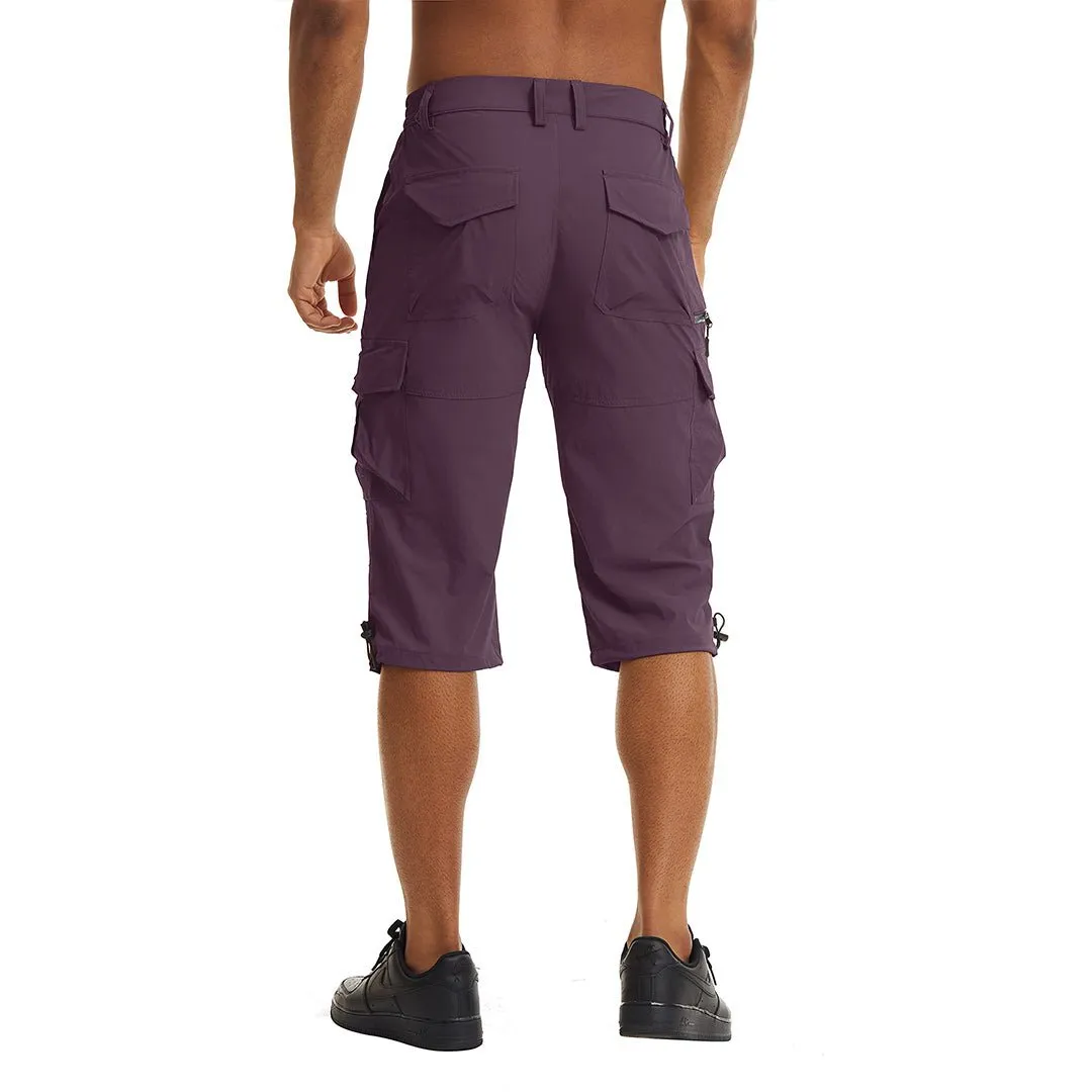 Men's Hiking Shorts 3/4 Quick-Dry Cargo Shorts
