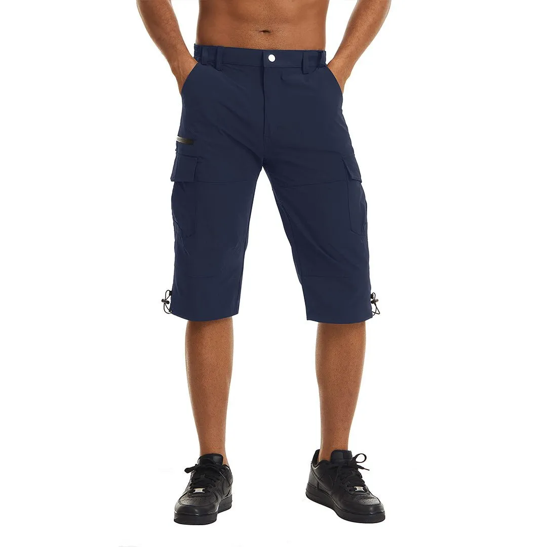 Men's Hiking Shorts 3/4 Quick-Dry Cargo Shorts