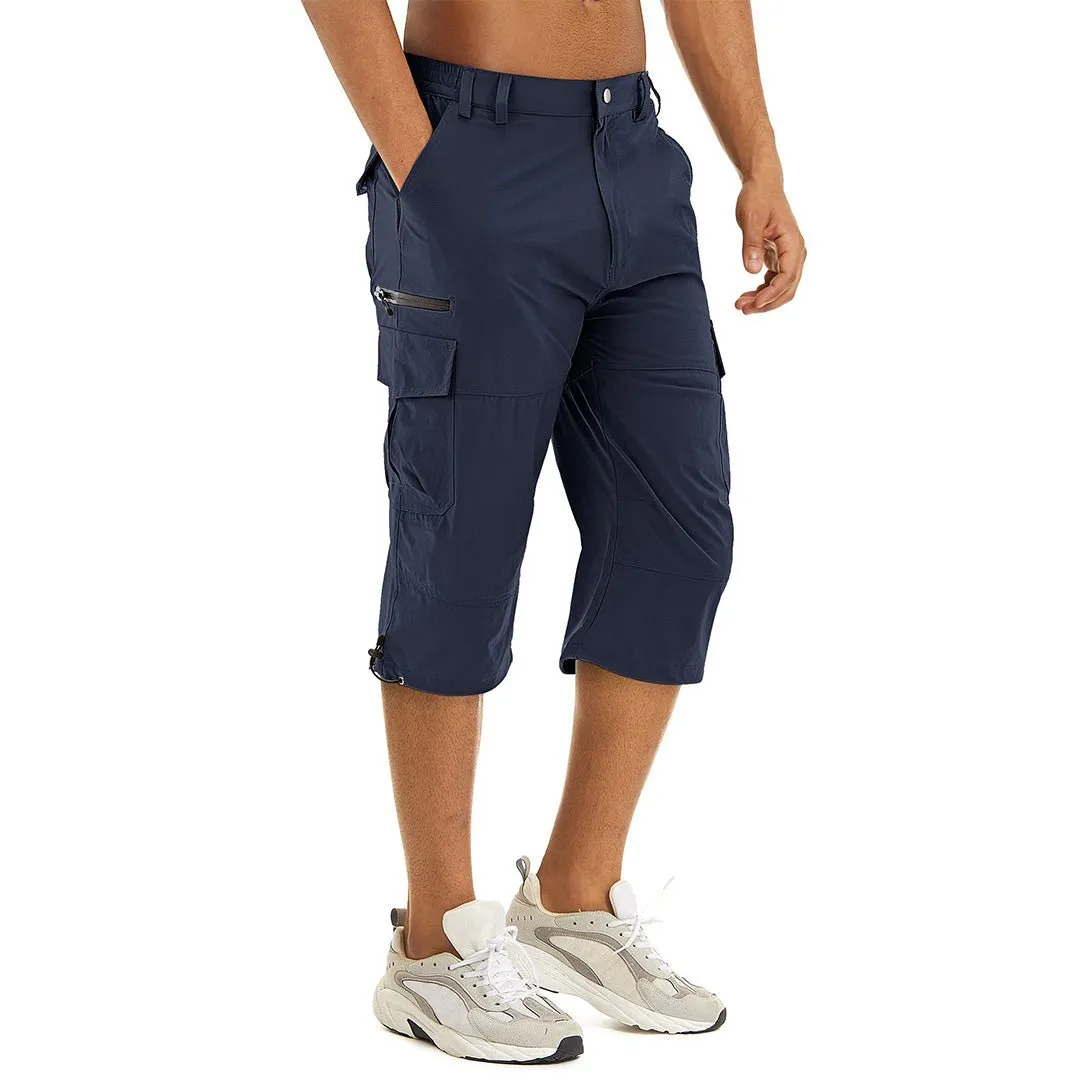 Men's Hiking Shorts 3/4 Quick-Dry Cargo Shorts