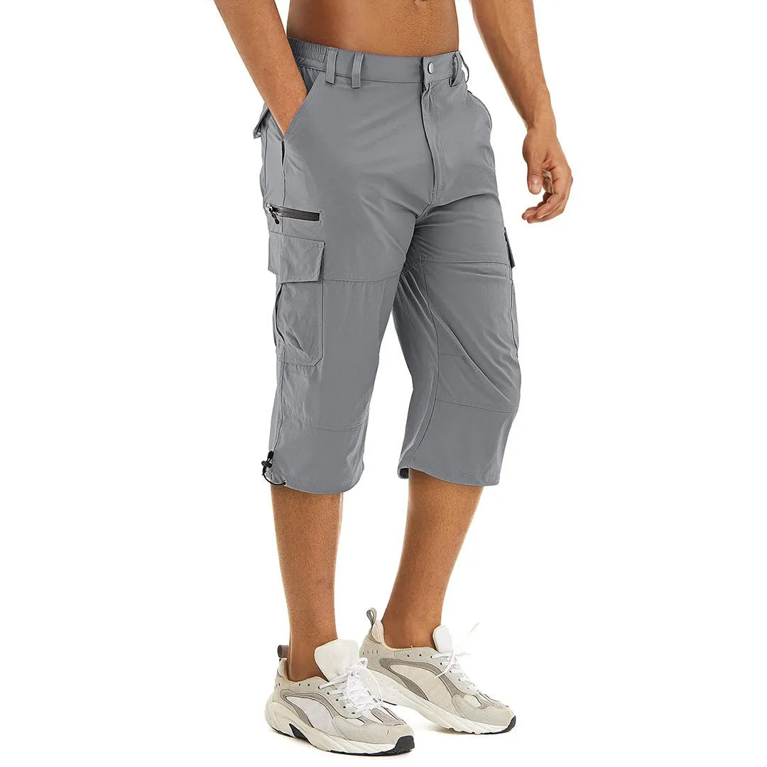Men's Hiking Shorts 3/4 Quick-Dry Cargo Shorts