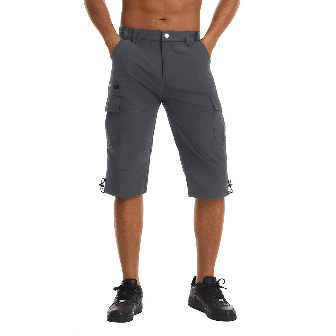 Men's Hiking Shorts 3/4 Quick-Dry Cargo Shorts