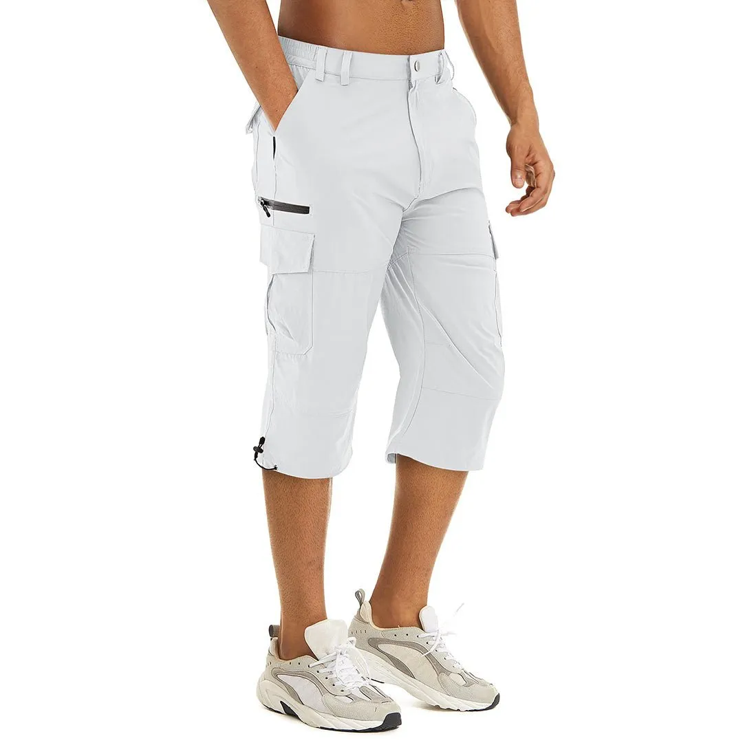 Men's Hiking Shorts 3/4 Quick-Dry Cargo Shorts
