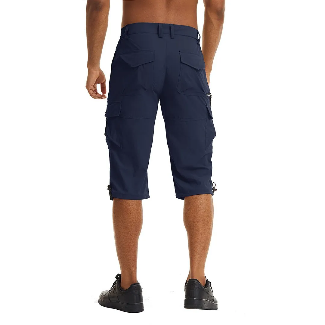 Men's Hiking Shorts 3/4 Quick-Dry Cargo Shorts