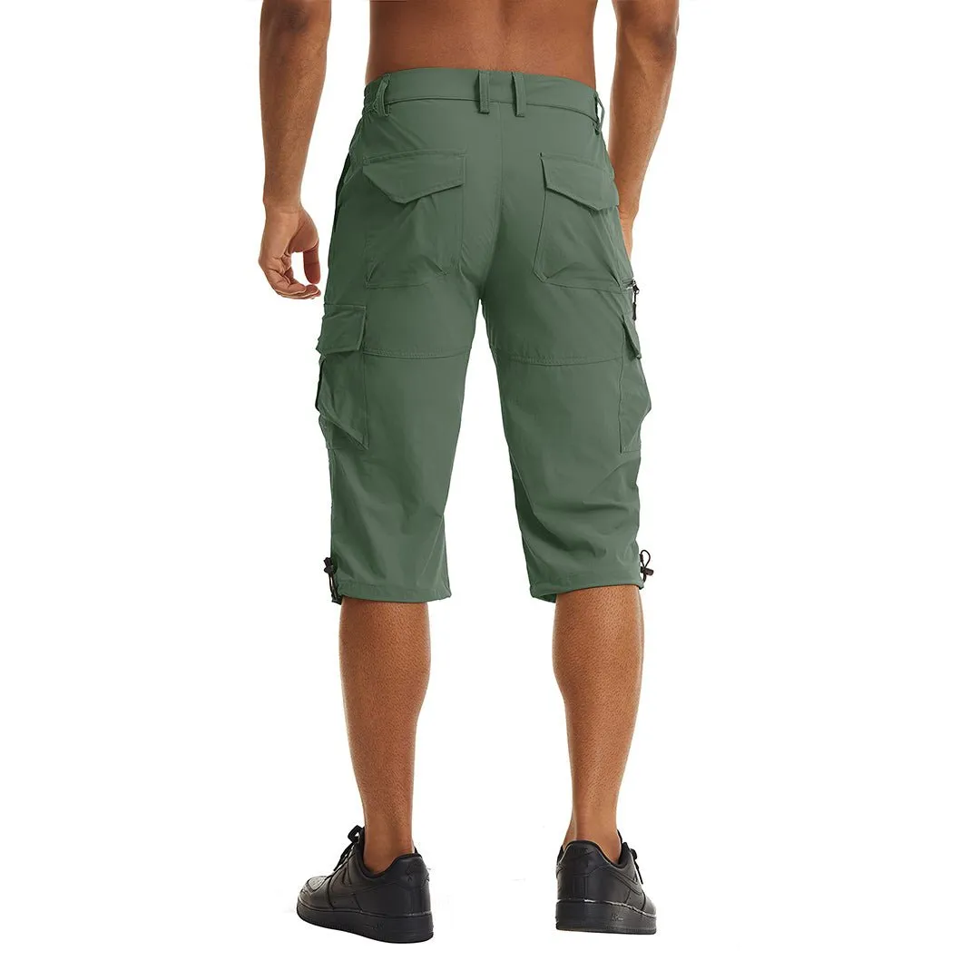 Men's Hiking Shorts 3/4 Quick-Dry Cargo Shorts