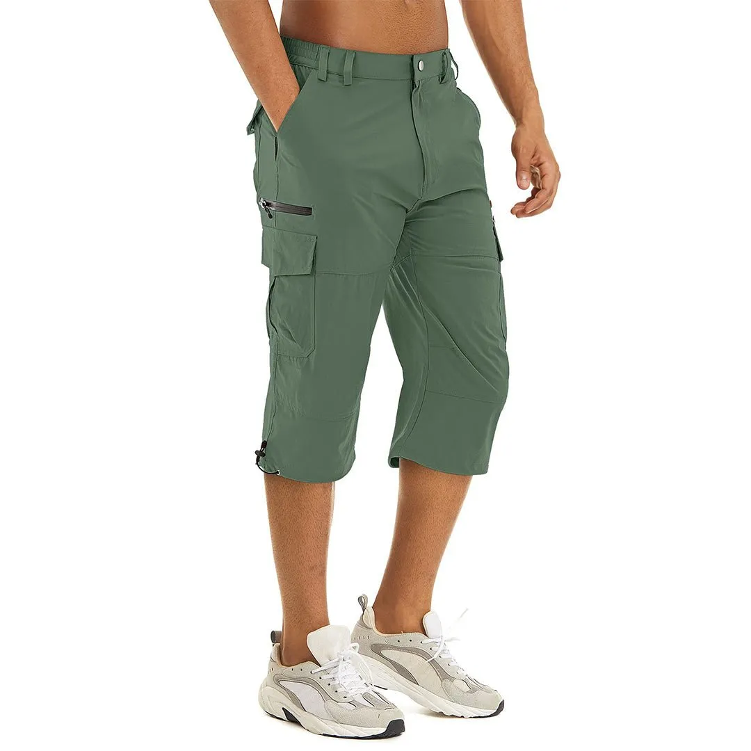 Men's Hiking Shorts 3/4 Quick-Dry Cargo Shorts