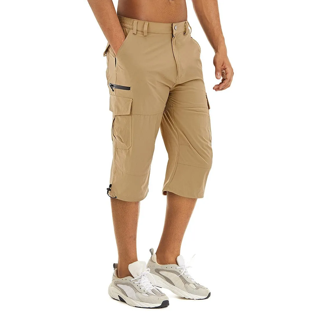 Men's Hiking Shorts 3/4 Quick-Dry Cargo Shorts