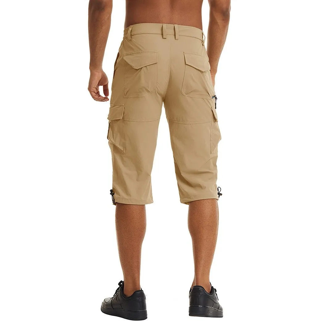 Men's Hiking Shorts 3/4 Quick-Dry Cargo Shorts