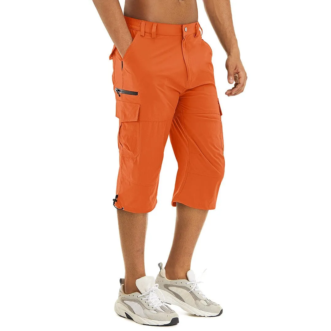 Men's Hiking Shorts 3/4 Quick-Dry Cargo Shorts