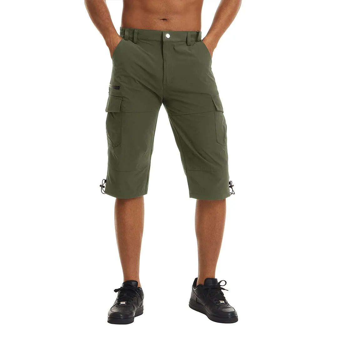 Men's Hiking Shorts 3/4 Quick-Dry Cargo Shorts