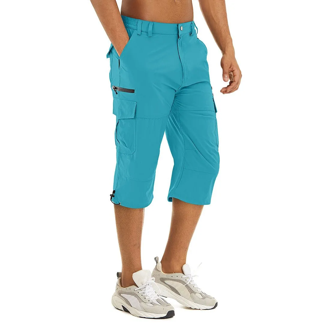 Men's Hiking Shorts 3/4 Quick-Dry Cargo Shorts