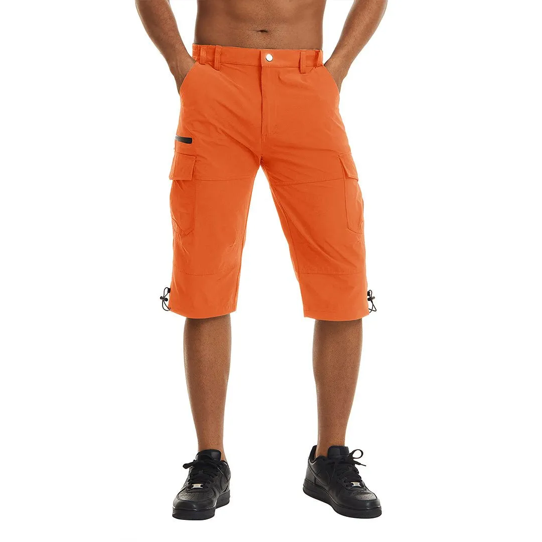 Men's Hiking Shorts 3/4 Quick-Dry Cargo Shorts