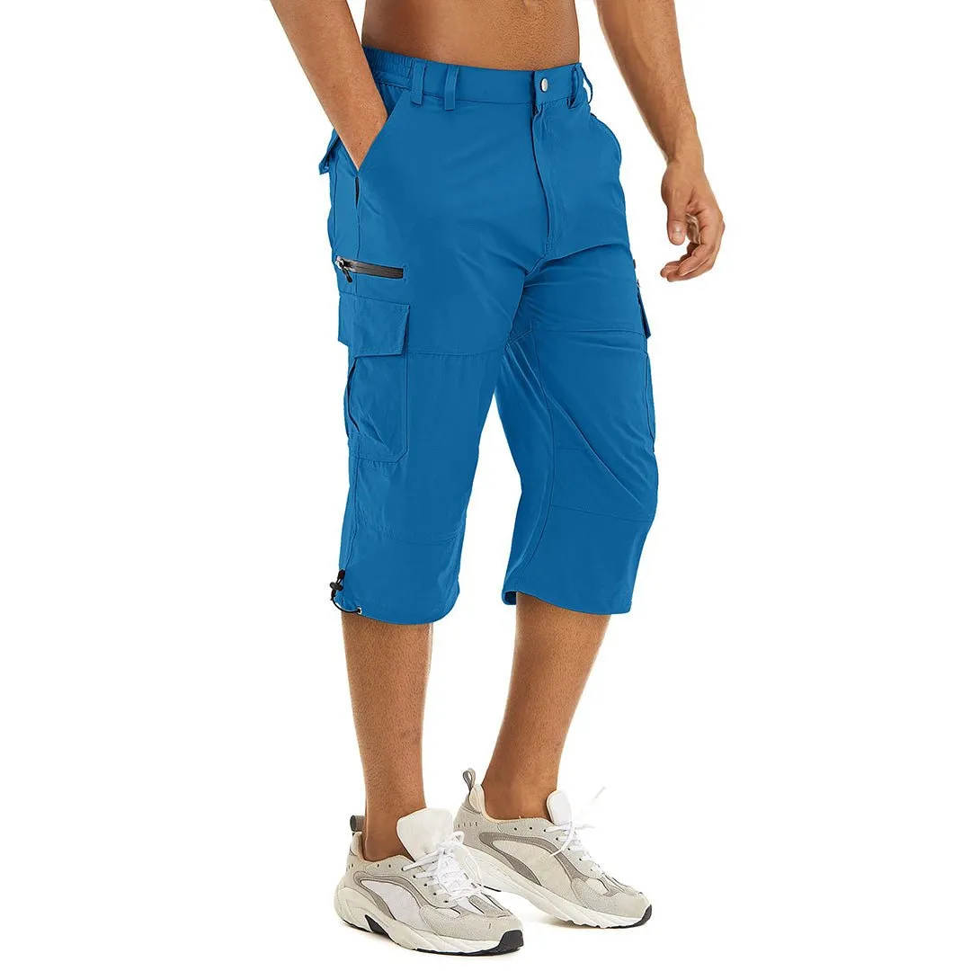 Men's Hiking Shorts 3/4 Quick-Dry Cargo Shorts