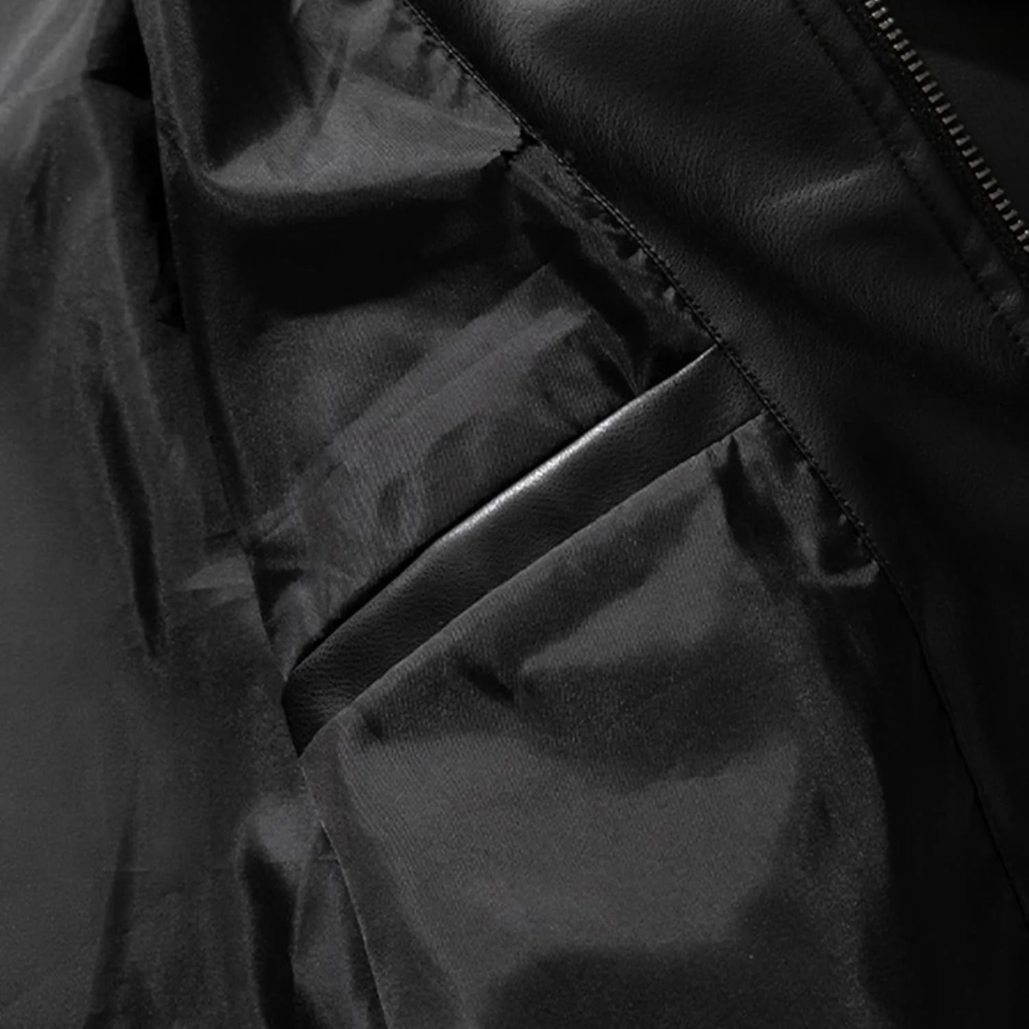 Men's Leather Jacket Male Fashion Moto Biker Jackets Autumn Faux PU Coat Hip Hop Leather Oversize Streetwear