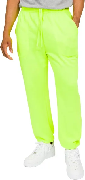 Men's Lightweight Fleece Drawstring Elastic Cuff Sweatpants