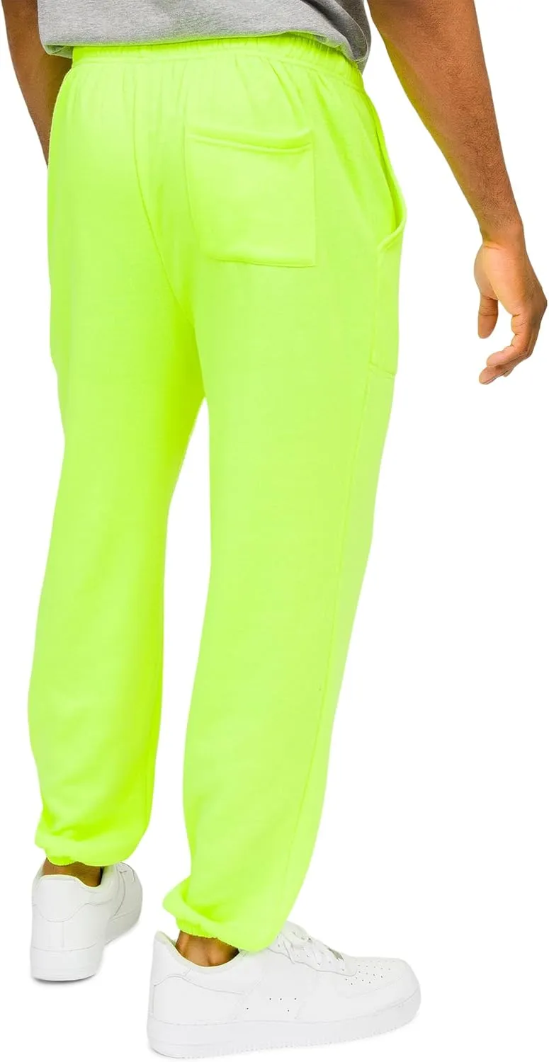 Men's Lightweight Fleece Drawstring Elastic Cuff Sweatpants