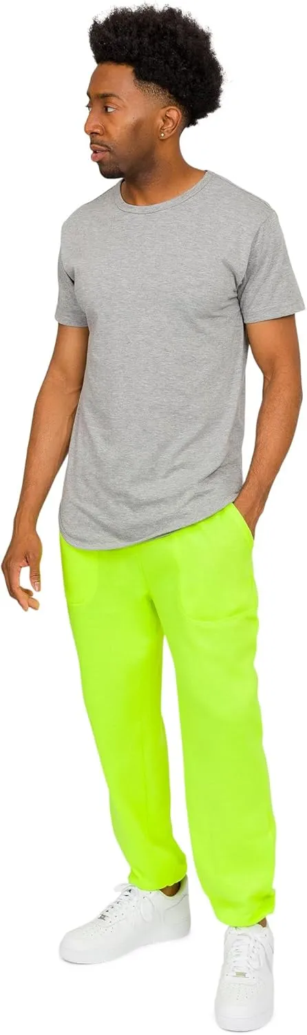 Men's Lightweight Fleece Drawstring Elastic Cuff Sweatpants