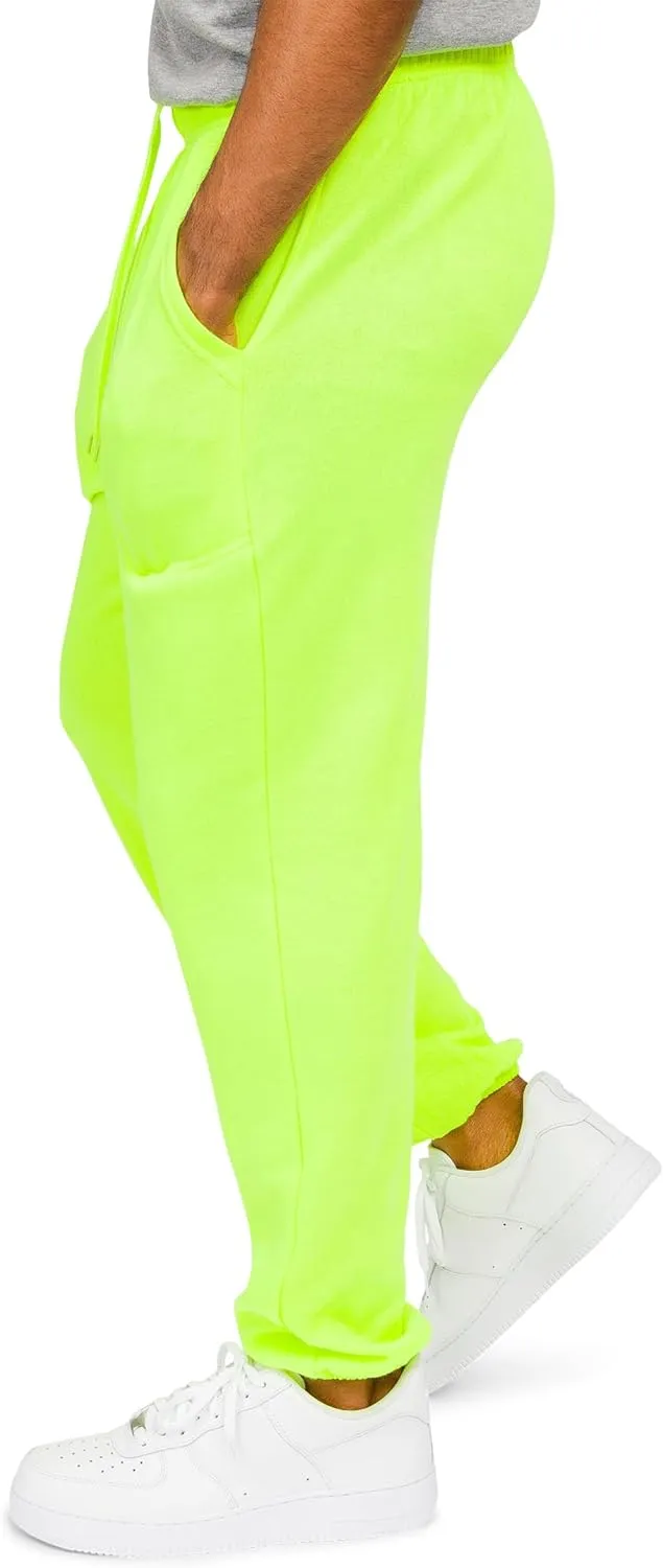 Men's Lightweight Fleece Drawstring Elastic Cuff Sweatpants