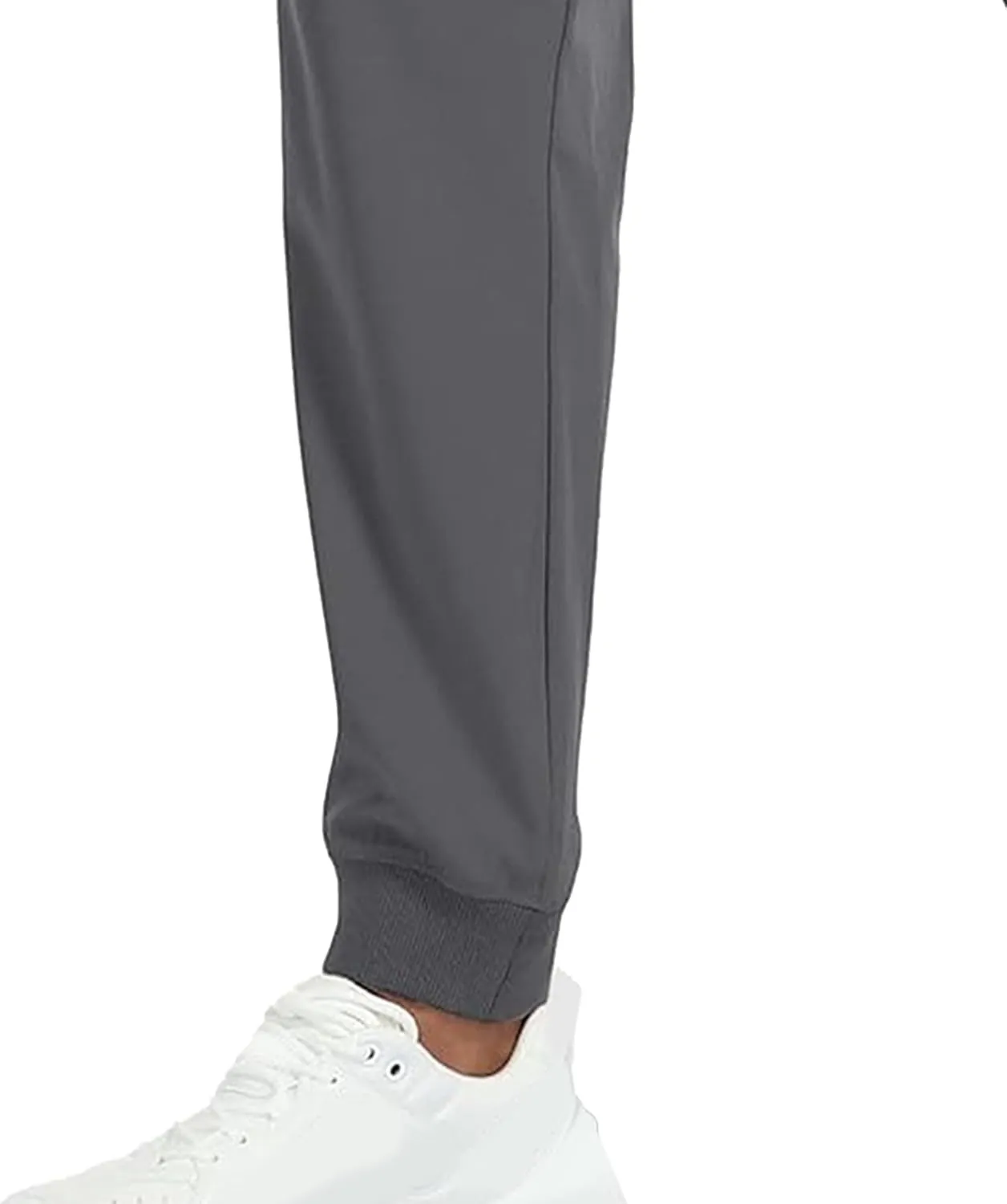 Men's Slim Fit Stretch Hiking Pants Drawstring Casual Jogger Trousers Elastic Waist Outdoor Summer Pants