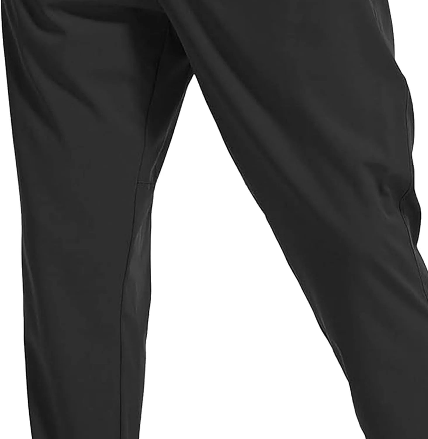 Men's Slim Fit Stretch Hiking Pants Drawstring Casual Jogger Trousers Elastic Waist Outdoor Summer Pants