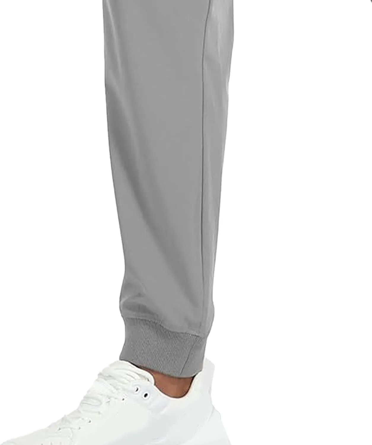Men's Slim Fit Stretch Hiking Pants Drawstring Casual Jogger Trousers Elastic Waist Outdoor Summer Pants
