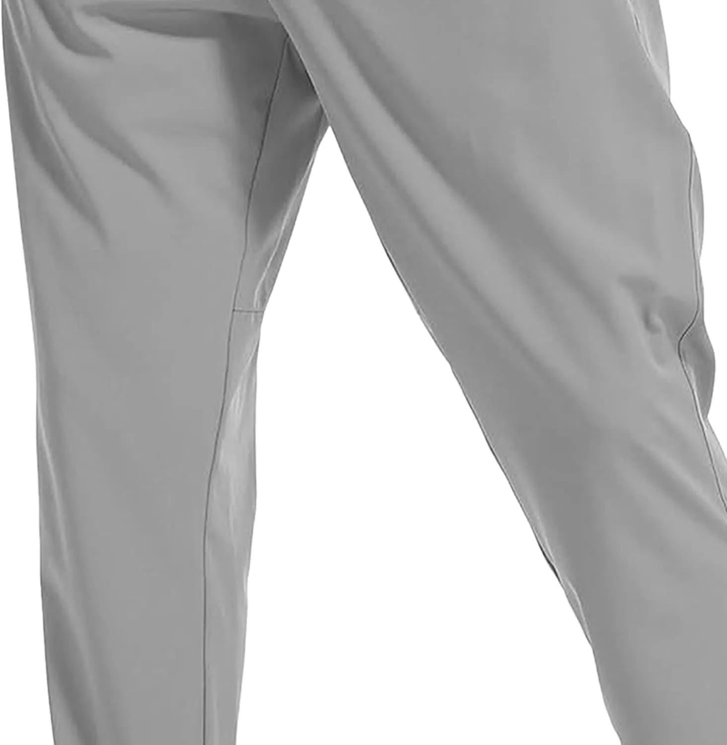 Men's Slim Fit Stretch Hiking Pants Drawstring Casual Jogger Trousers Elastic Waist Outdoor Summer Pants